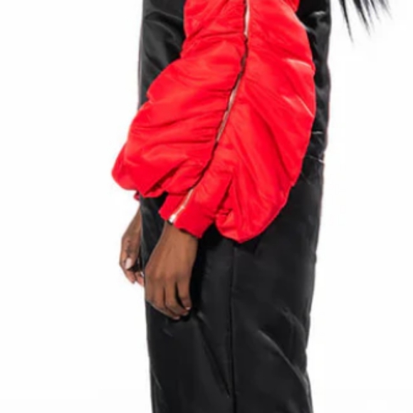AKIRA "AND YOU SAY CHI CITY LONG PUFFER" (L) **NWT** - Picture 6 of 9